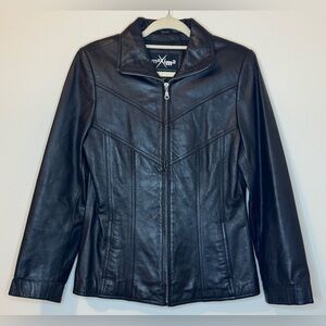 Wilsons Leather Maxima Women’s 100% Black Leather Jacket Size M